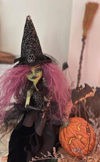 #DollsGoneGothWitch Challenge Monster High Repaint by Geri G. Taylor